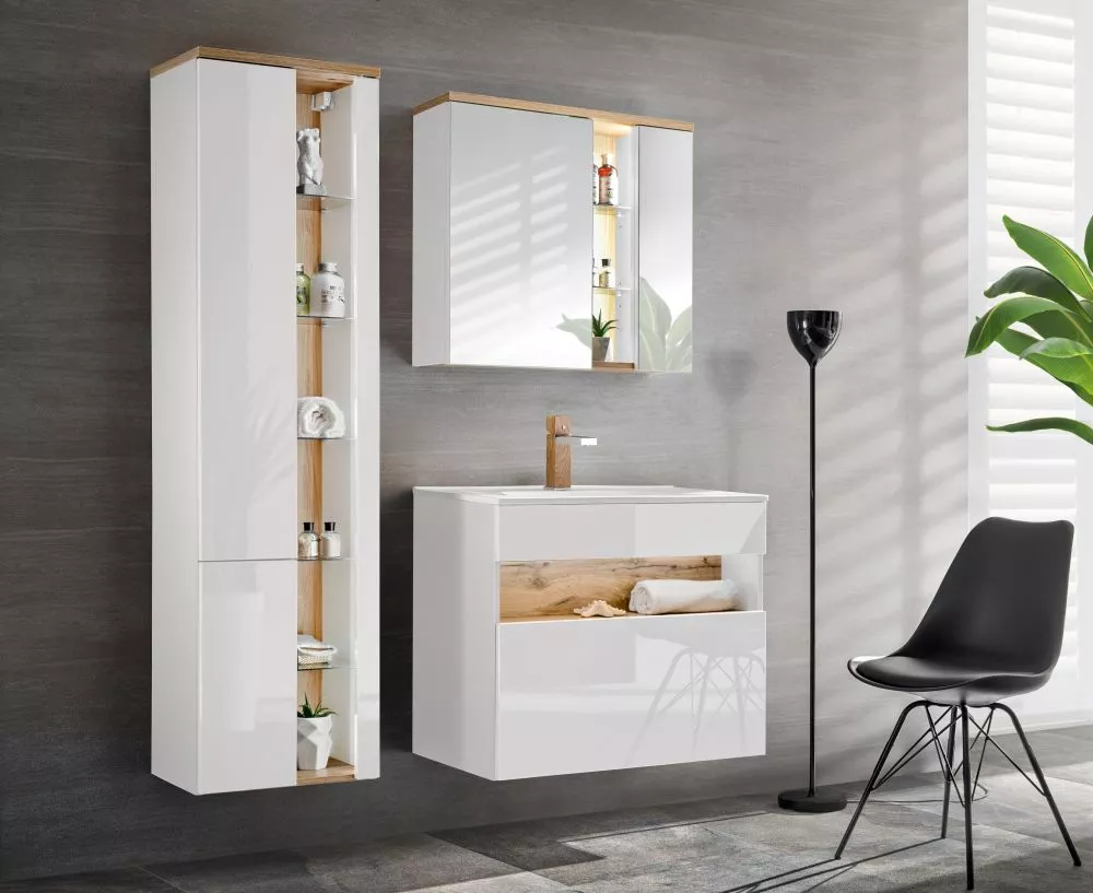 Vannas istabas komplekts Bahama White 3 · 170 × 48 cm