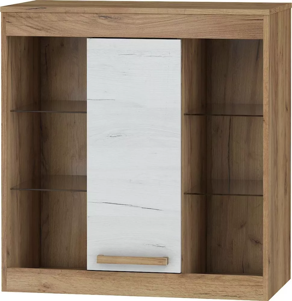 Plaukts Maximus MXS 40 · Zelts ozols + balts ozols · 80 × 84.4 × 28.1 cm
