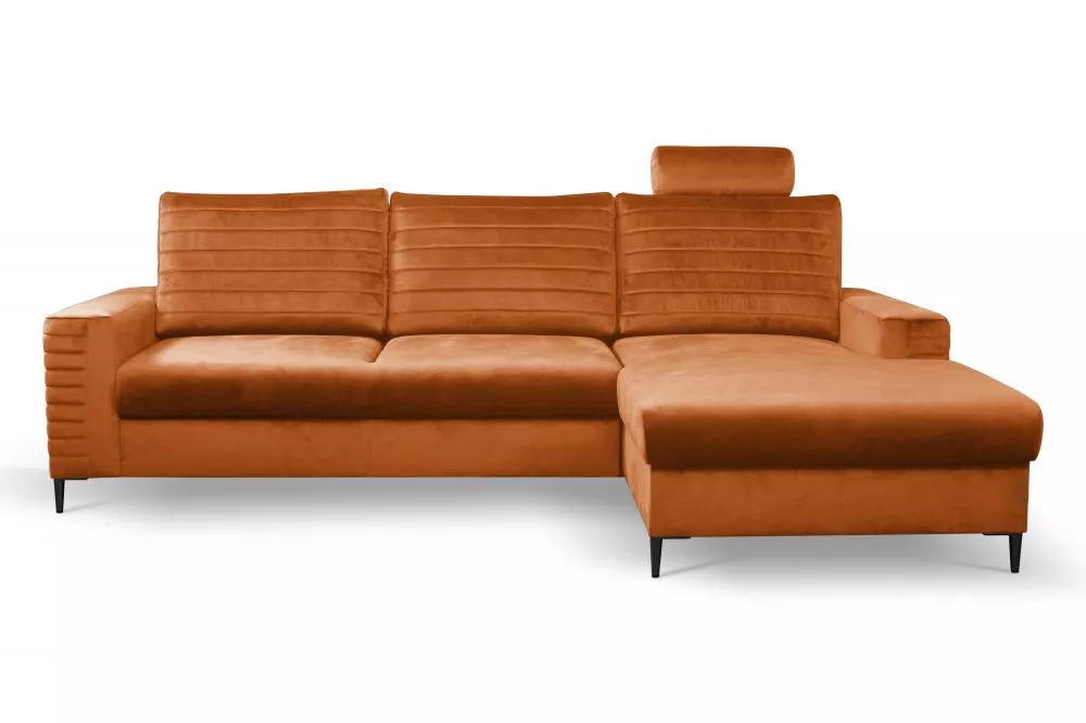 Dīvāns Collin standard · Tumši oranžs · 165 × 252 × 99 cm