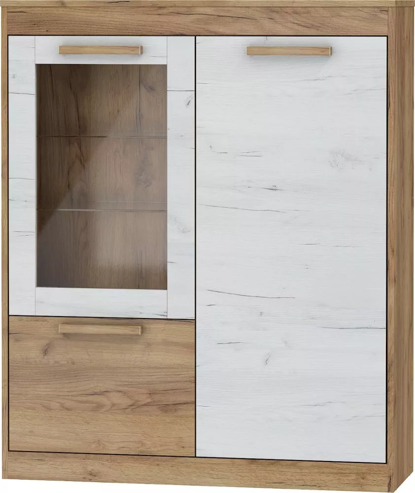 Plaukts Maximus MXS 27 · Zelts ozols + balts ozols · 100 × 120.8 × 33.4 cm