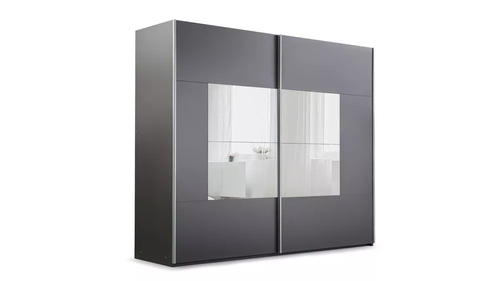 Skapis Boston Mirror · Grafīts · 250 × 65 × 215 cm