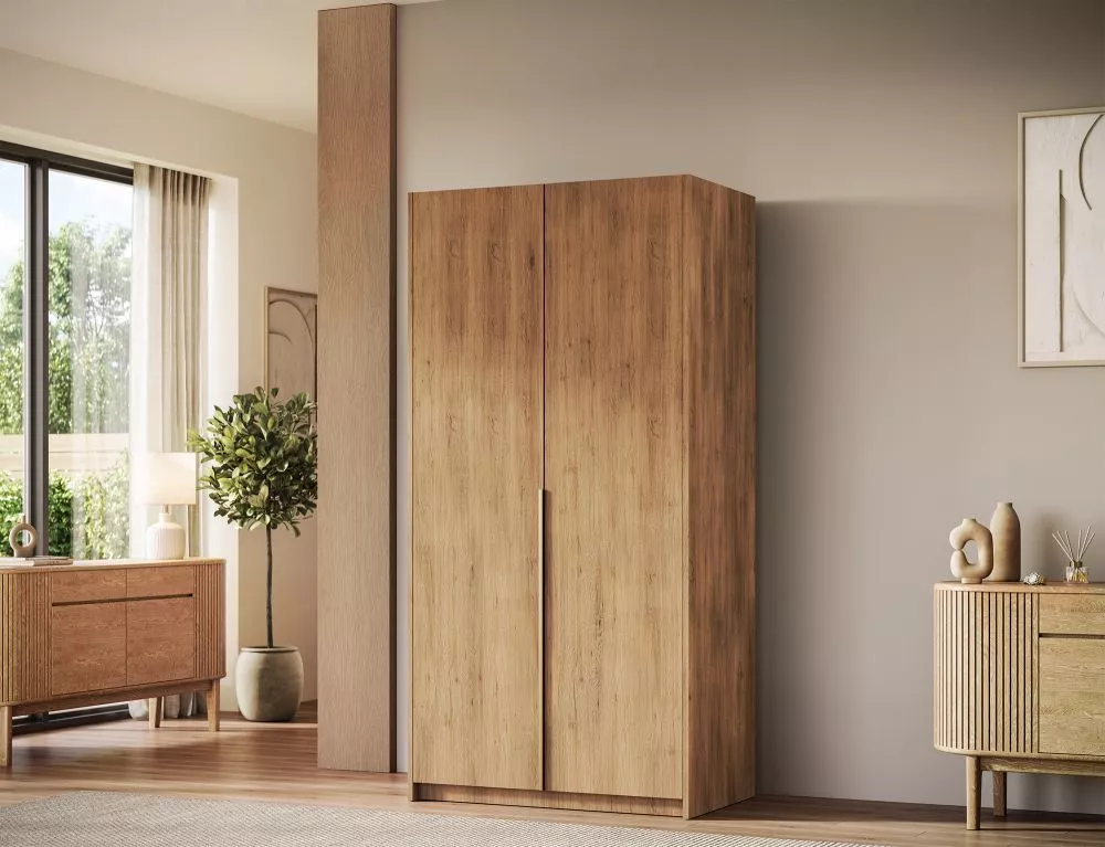 Skapis Bregma 2 · Ozols artisan · 100 × 58 × 204 cm