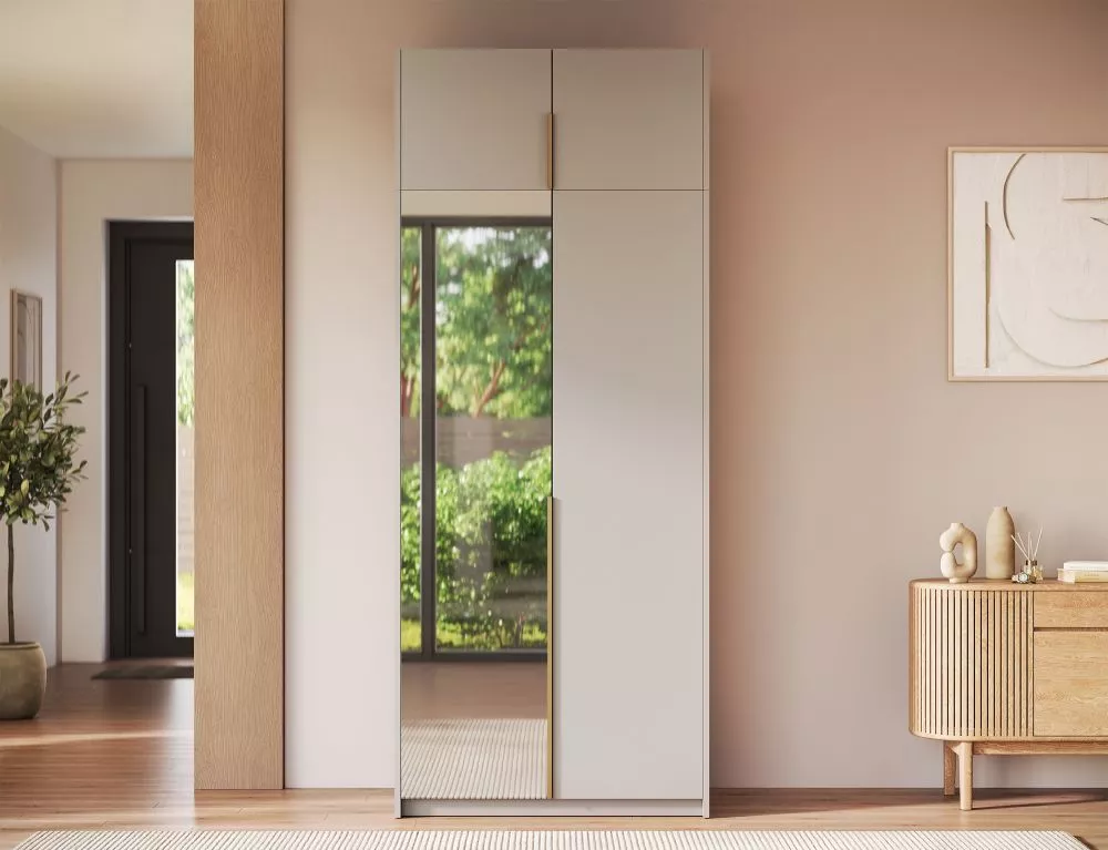 Skapis Alera 2 Plus · Kašmira · 100 × 58 × 250 cm