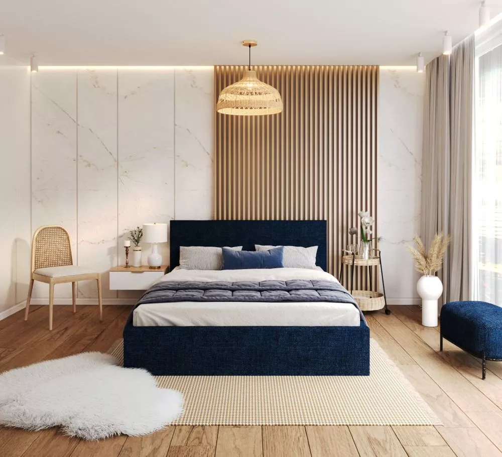 Gulta Tulsa Premium Standard ar stelāžu Guļamvietas platums: 140 cm, Guļamvietas garums: 200 cm, stelāžas tips: metāla, 