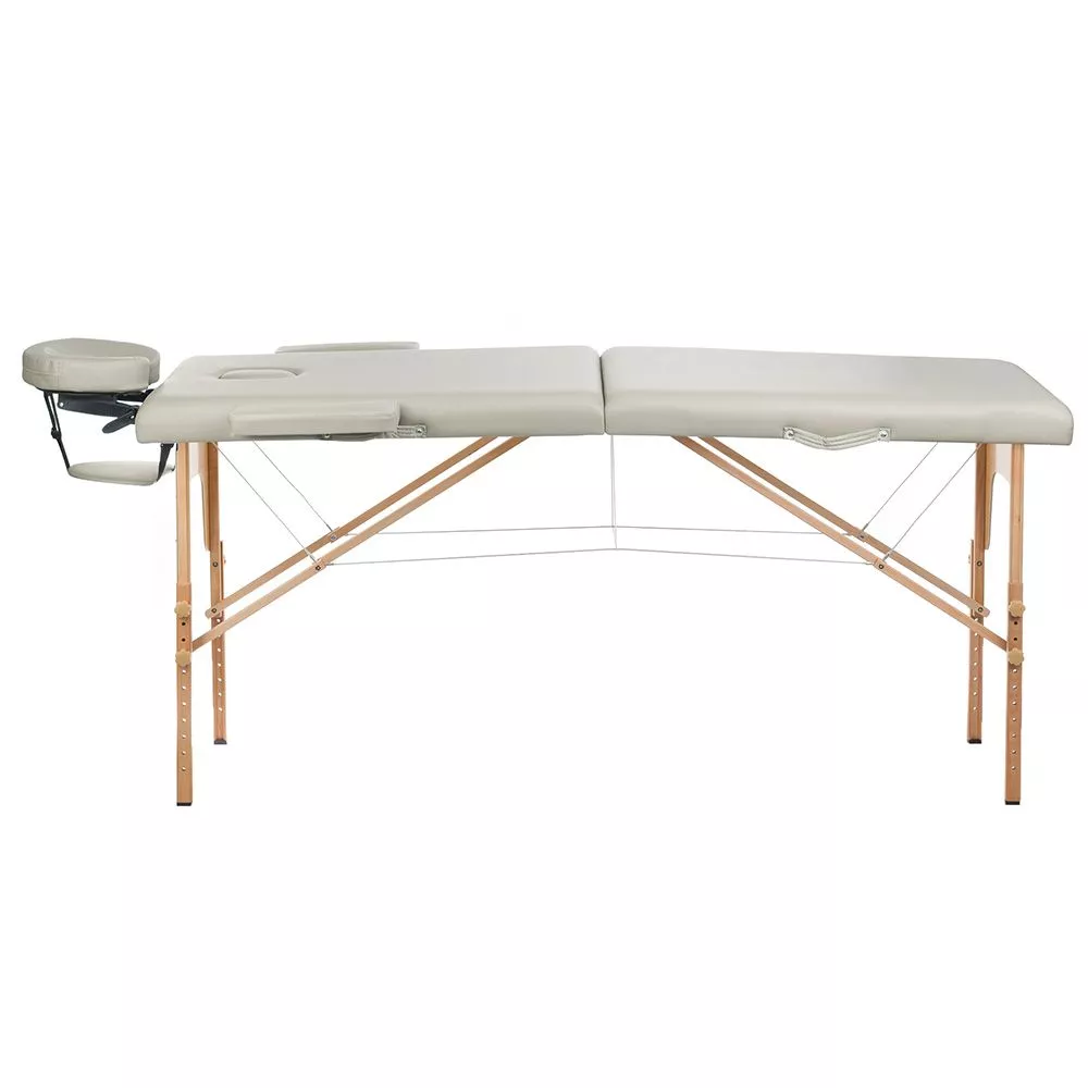 Kosmetologu kušete BS-523 · Pelēks · 60 × 185 × 62 cm