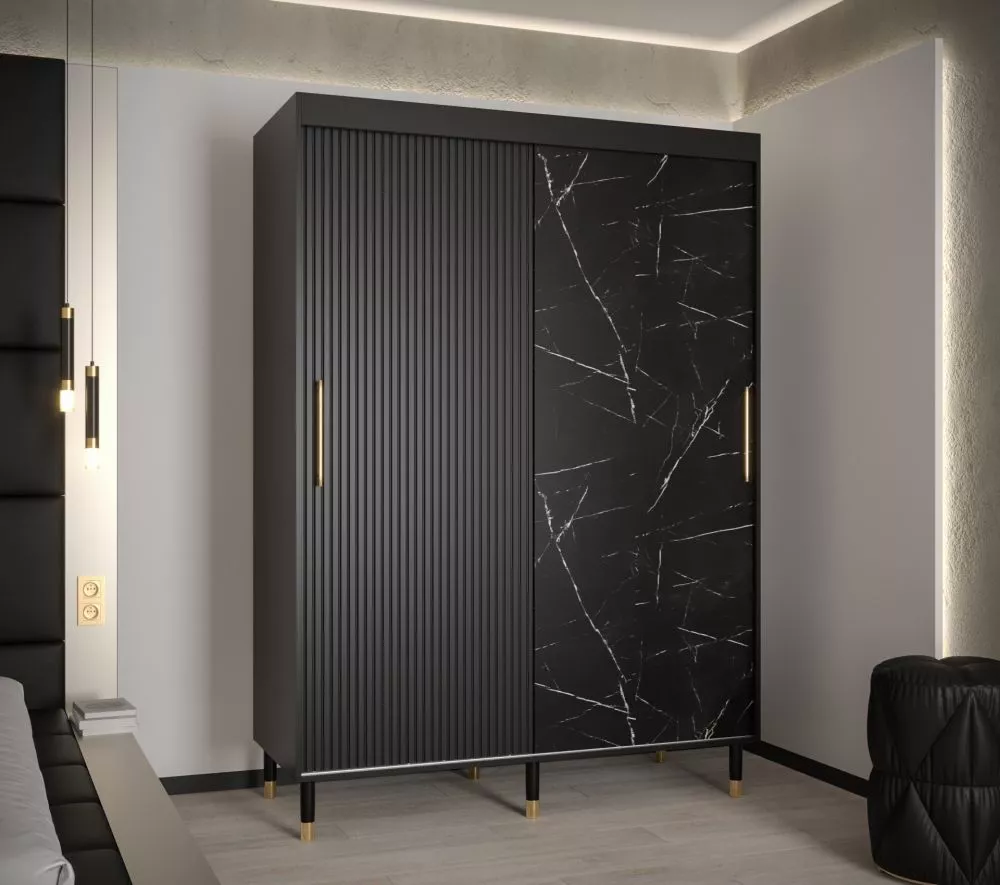 Skapis Calipso Slim Marmur · 150 × 62 × 208 cm