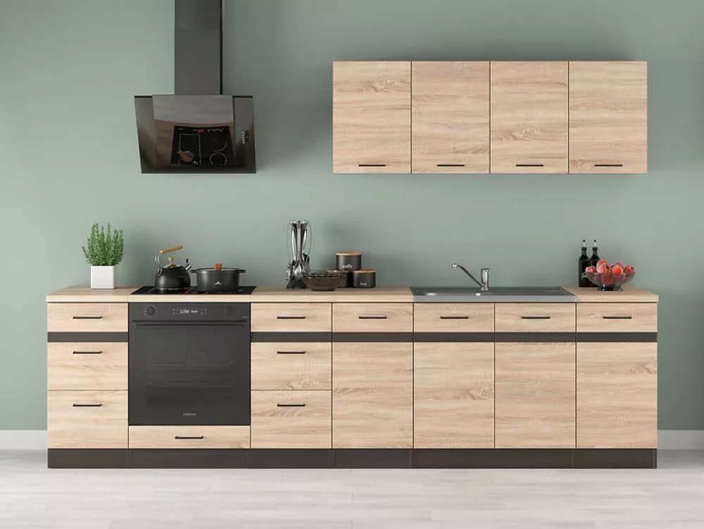 Virtuves komplekts Junona Line 300 Materiāls : MDF + LKSP plātne,