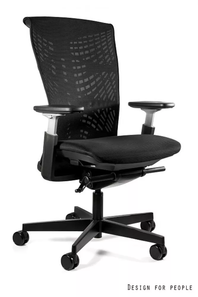 Datorkrēsls Reya Sēdvietas platums: 42 cm, · Melns · 66.5 × 45.5 × 100 cm