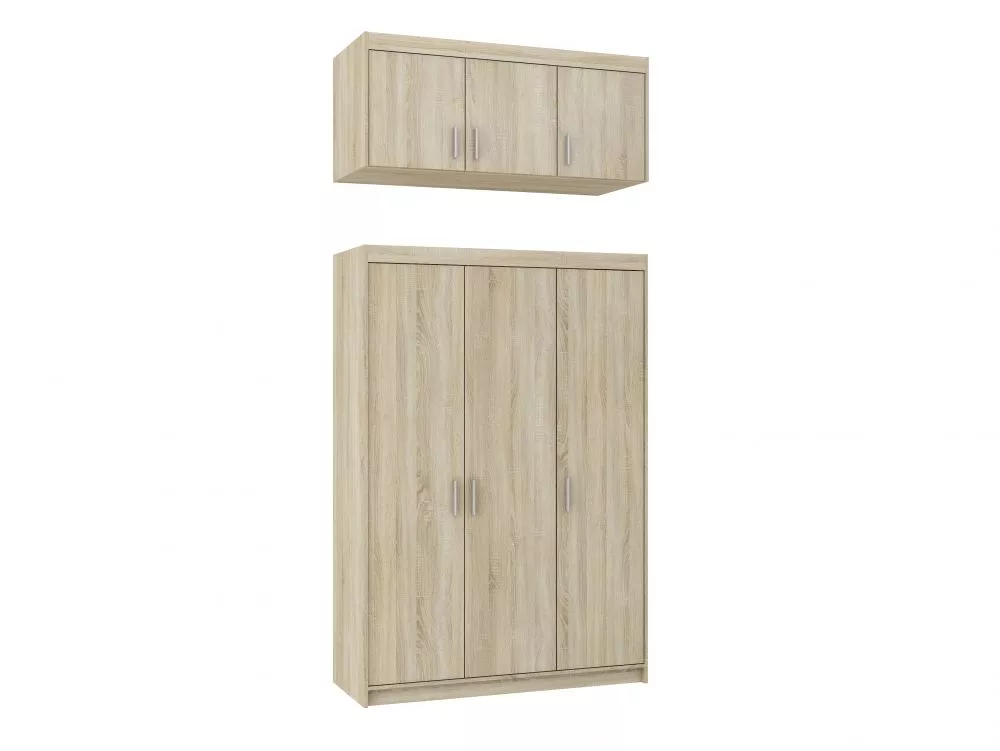 Skapis Elena 3D Premium · Sonoma · 133 × 53 × 245.5 cm