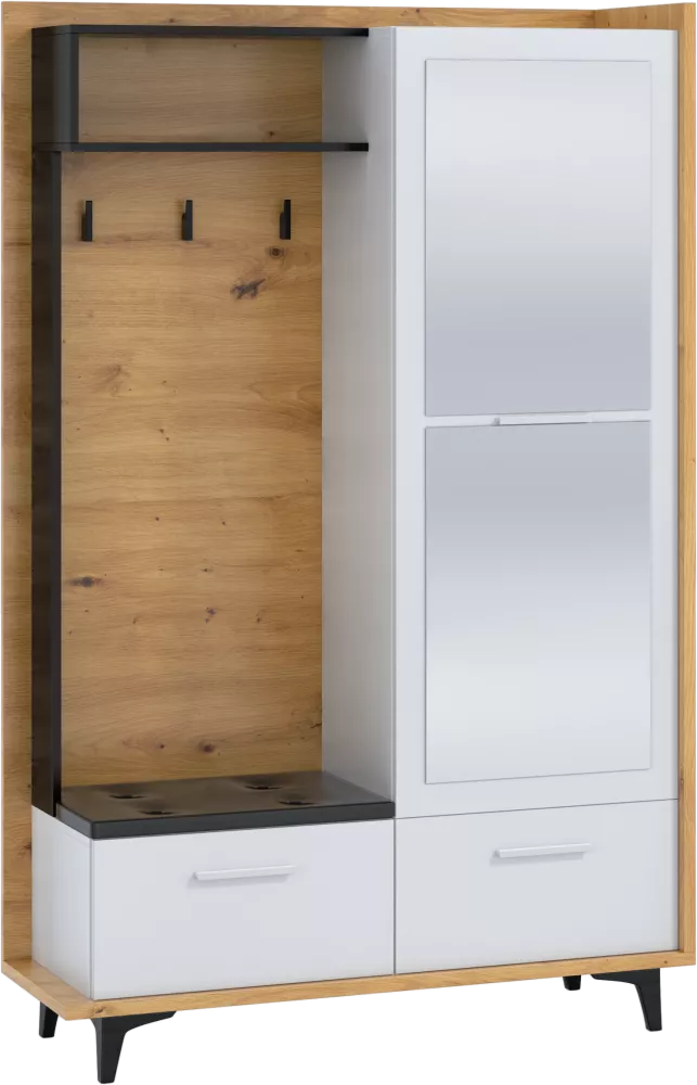 Koridora iekārta Box P3D · 125 × 42 × 195 cm