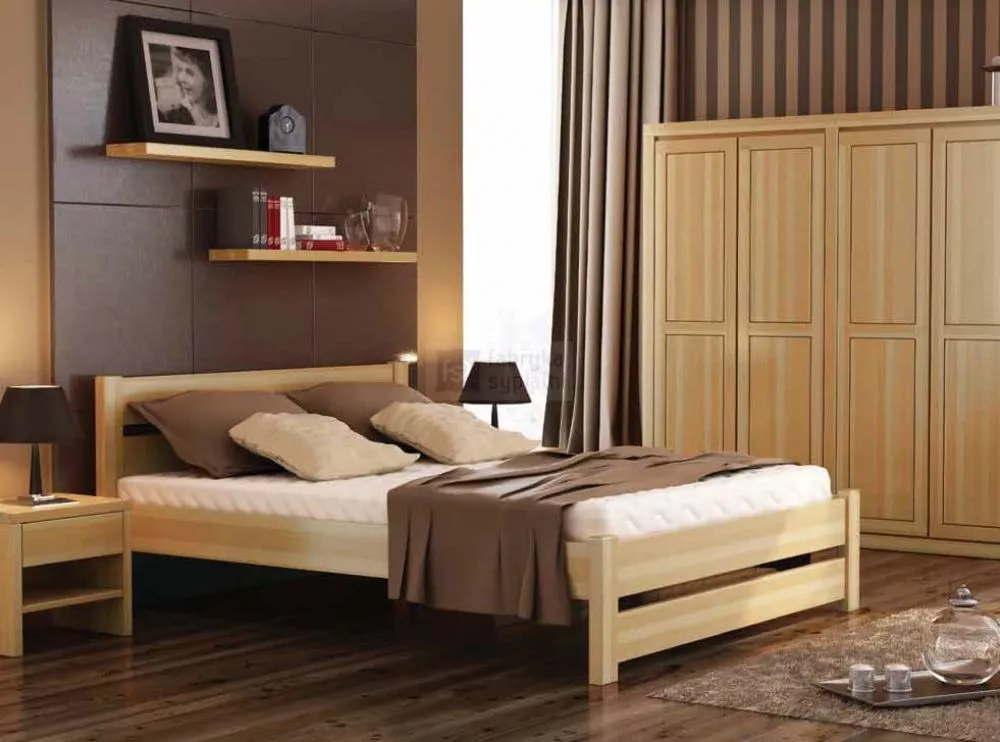 Gulta LK 190/80 ar stelāžu Guļamvietas platums: 180 cm, Guļamvietas garums: 200 cm, stelāžas tips: koka, · Dižskābardis 