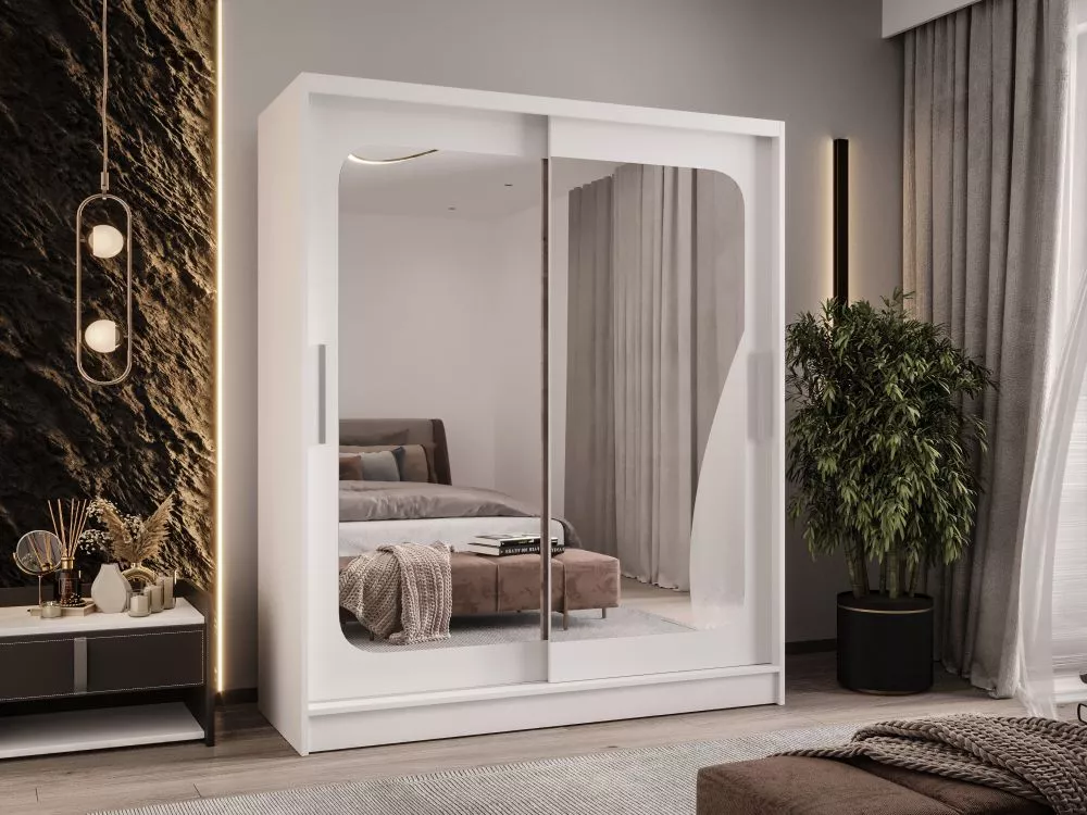 Skapis Wienna 12 · Balts · 150 × 58 × 200 cm