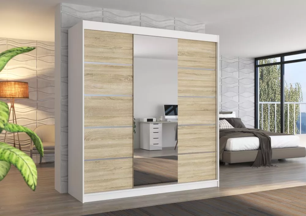 Skapis Bergen Mirror · 200 × 58 × 215 cm