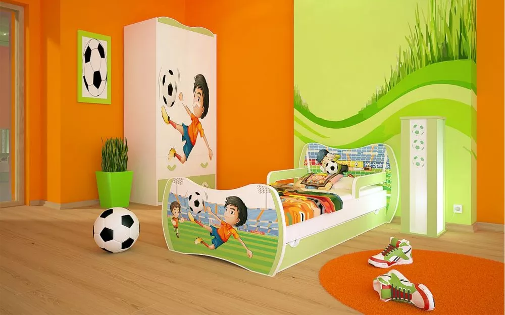 Bērnu gulta Dream L04 160x80 DM27 ar stelāžu Guļamvietas platums: 80 cm, Guļamvietas garums: 160 cm, · 104 × 164 × 71 cm