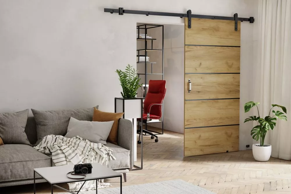 Bīdāmās durvis Lorni Plus · Ozols craft zelts · 106 × 205 cm