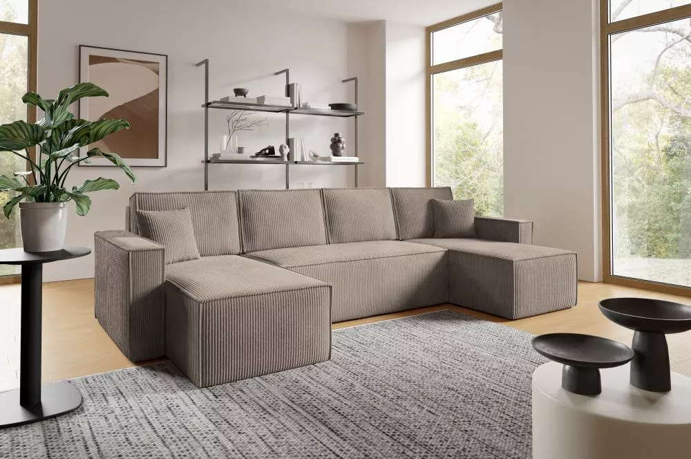 Dīvāns Basic U Standard · Bēšs · 148 × 305 × 88 cm