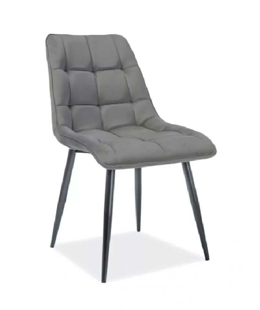 Krēsls Chic Matt Velvet · Pelēks · 88 × 50 × 43 cm