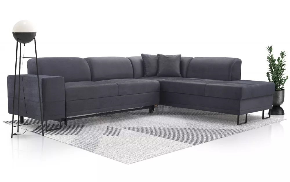 Dīvāns Disco Standard · Tumši pelēks · 220 × 285 × 83 cm