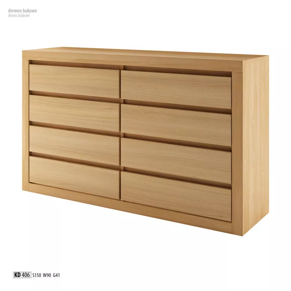 Kumode KD 406 · Dižskābardis · 150 × 41 × 90 cm