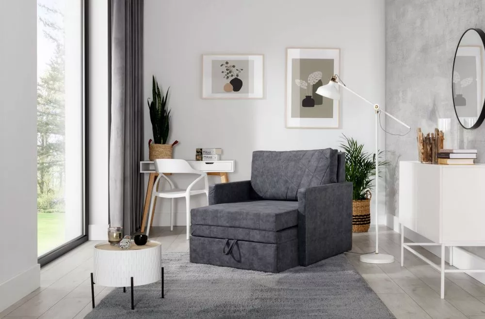 Dīvāns Luca Sofa standard · Tumši pelēks · 114 × 93.5 × 87 cm