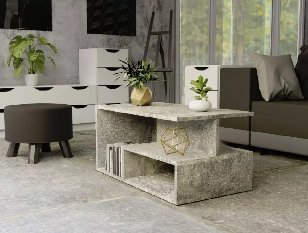 Žurnālgalds Prima 90 Korpusa krāsa: betons, · 90 × 51 × 43 cm