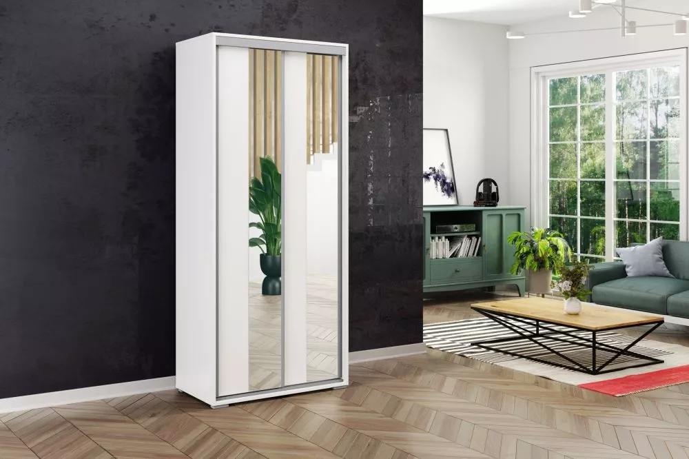Skapis Modern A4 · Balts · 100 × 62 × 215 cm