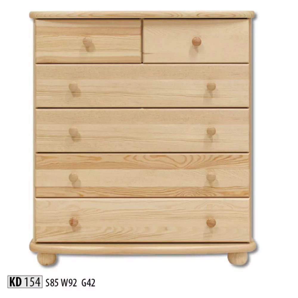 Kumode KD 154 · Priede · 85 × 42 × 92 cm