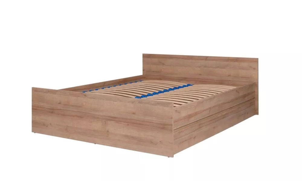 Gulta Cosmo C16 (160x200) ar stelāžu Guļamvietas platums: 160 cm, Guļamvietas garums: 200 cm, stelāžas tips: koka, · Ozo