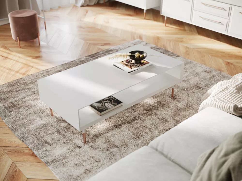 Žurnālgalds Rosa Bianca PLROS05 Korpusa krāsa: balts, · 120 × 60 × 35 cm