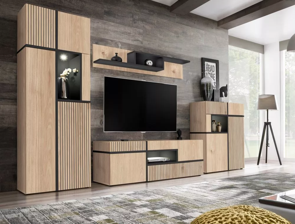 Sekcija Cross Hickory Z1 · Ozols hikora · 50 × 195 cm