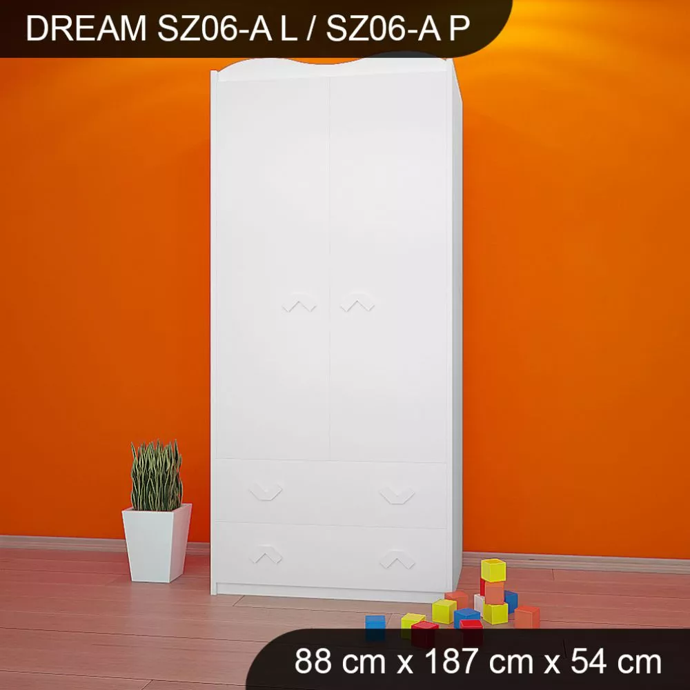 Bērnu skapis Dream SZ06-A · 88 × 54 × 187 cm