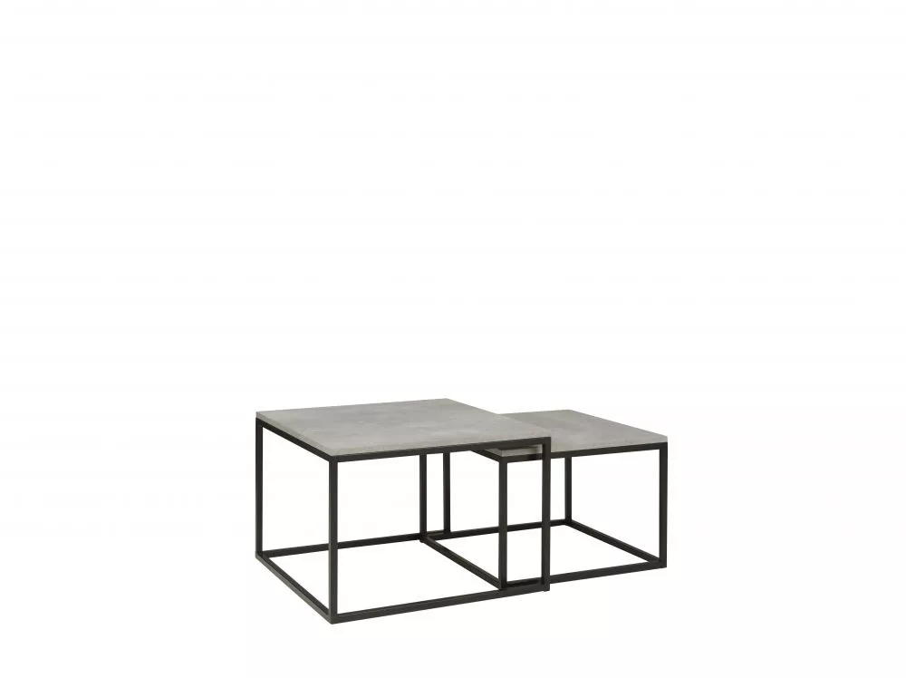 Žurnālgalds Kwadrat Set Korpusa krāsa: grafīta ozols, · 70 × 70 × 49 cm