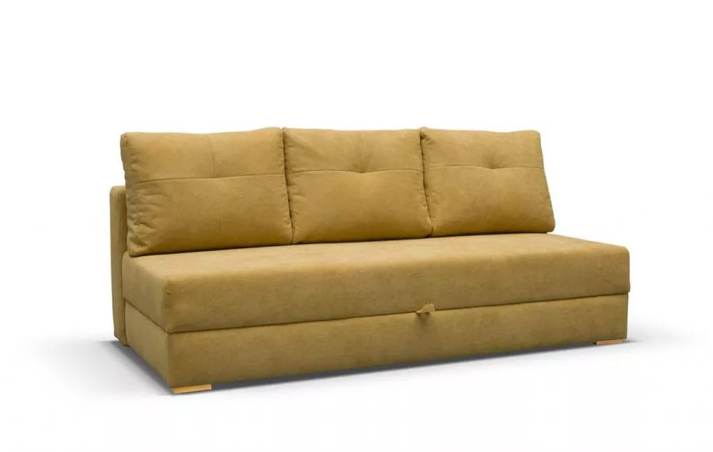 Dīvāns Dafne standard · Dzeltens · 99 × 203 × 92 cm