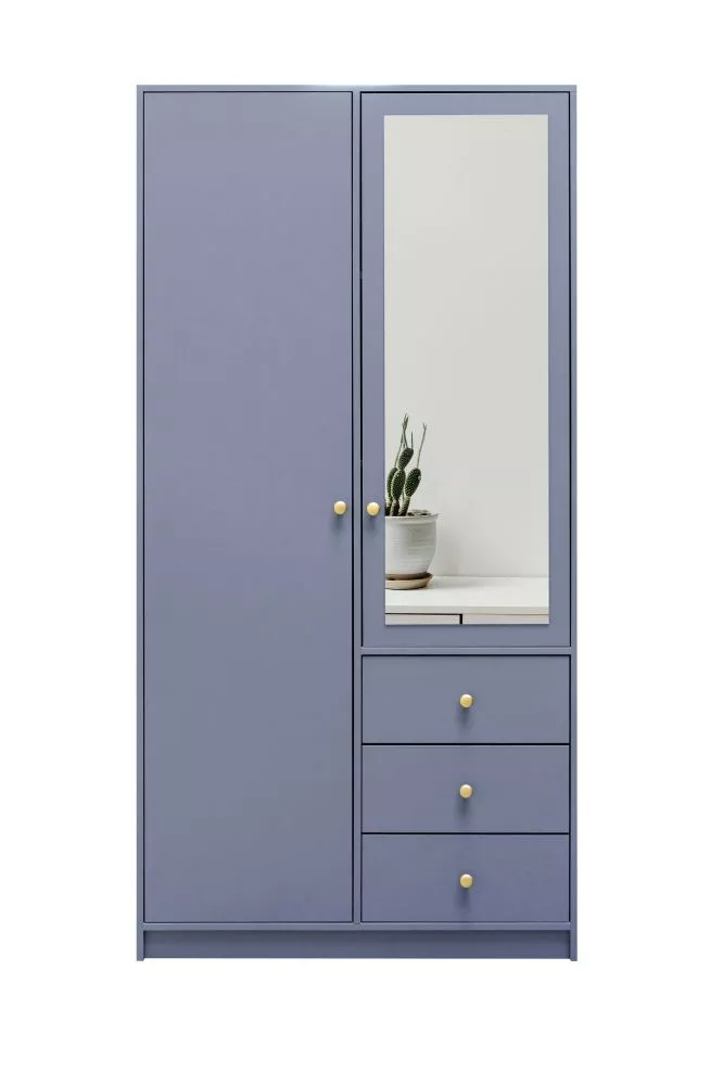 Skapis Siena 2 Modern · Zils · 100 × 57.5 × 200 cm