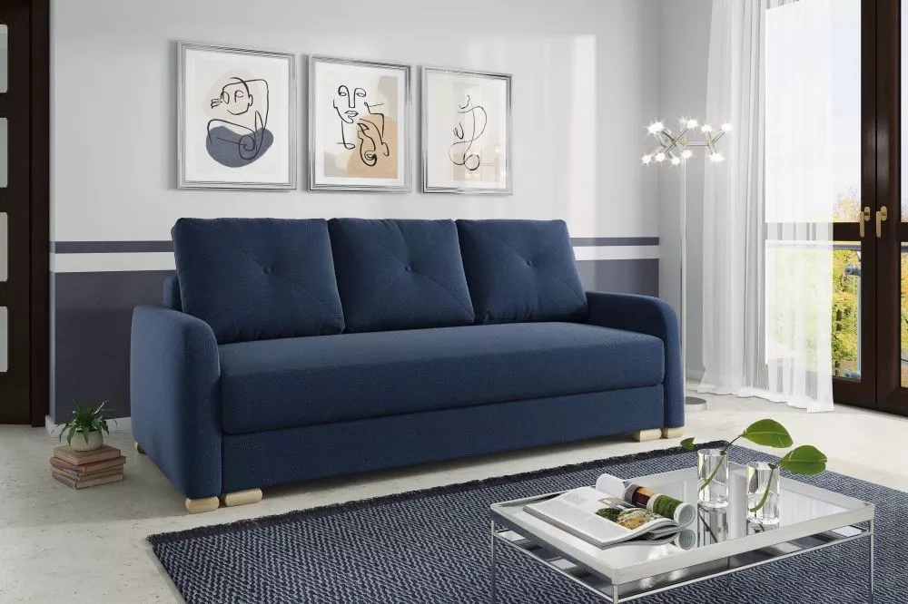 Dīvāns Carmen Classic Standard · Zils · 96 × 215 × 90 cm