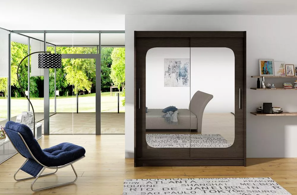 Skapis Clever Classic · Šokolādes · 150 × 58 × 200 cm