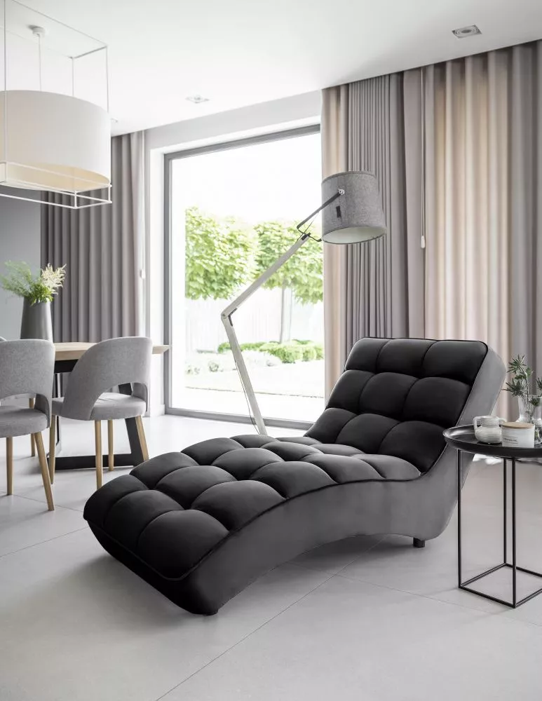 Mīksts krēsls Loren Comfort Standard · Melns · 85 × 170 × 116 cm