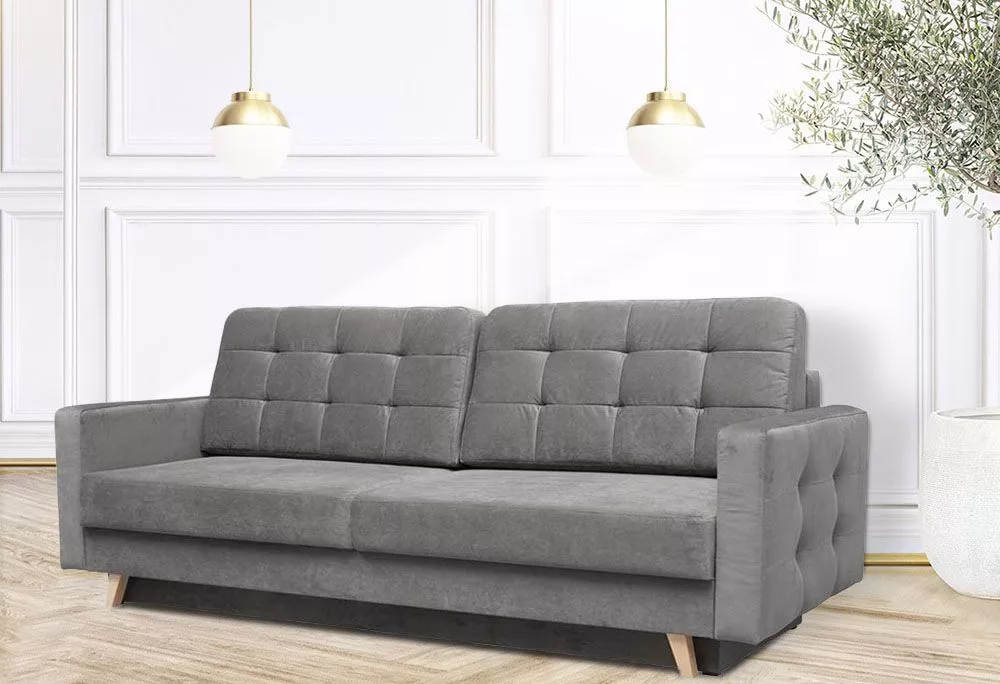 Dīvāns Vegas Sofa Premium standard · Gaiši pelēks · 97 × 229 × 95 cm