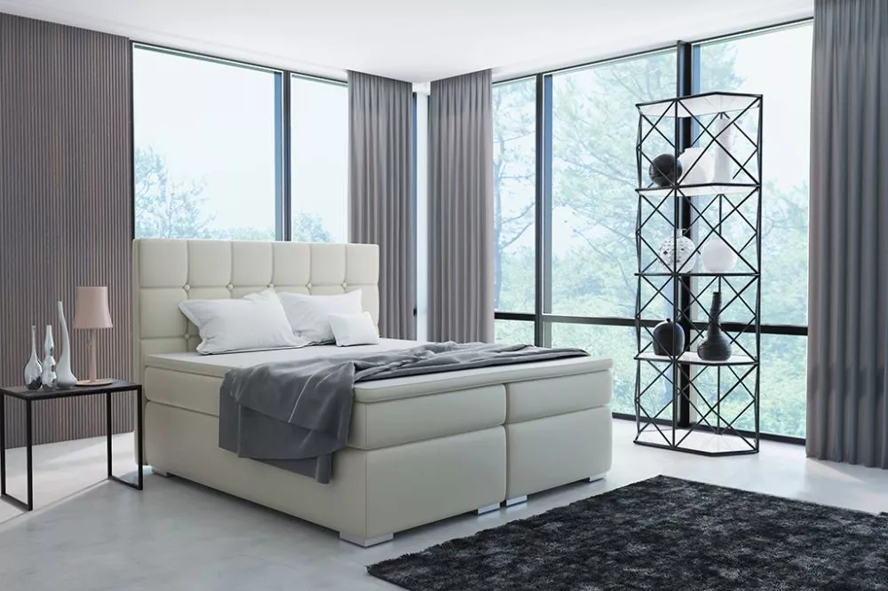 Gulta Tora Boxspring Standard Guļamvietas platums: 160 cm, Guļamvietas garums: 200 cm, · Gaiši brūns · 170 × 206 × 120 c