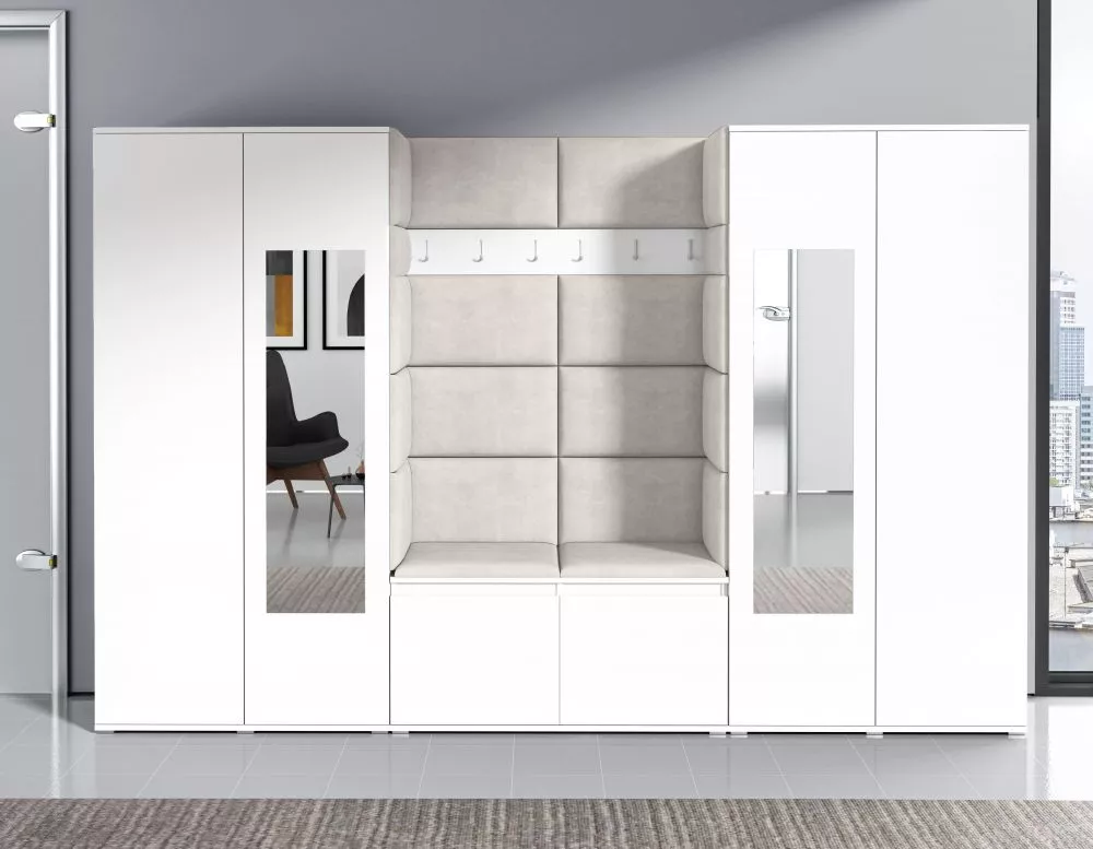 Apavu plaukts Emi 10 Trinity Korpusa krāsa: balts, · 280 × 185 × 40 cm