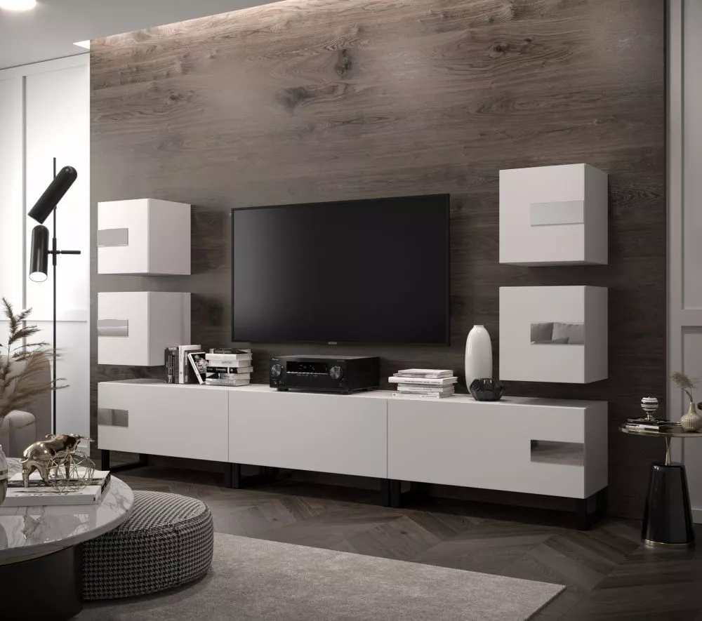 Sekcija New Concept C95 · Balts · 249 × 35 × 150 cm