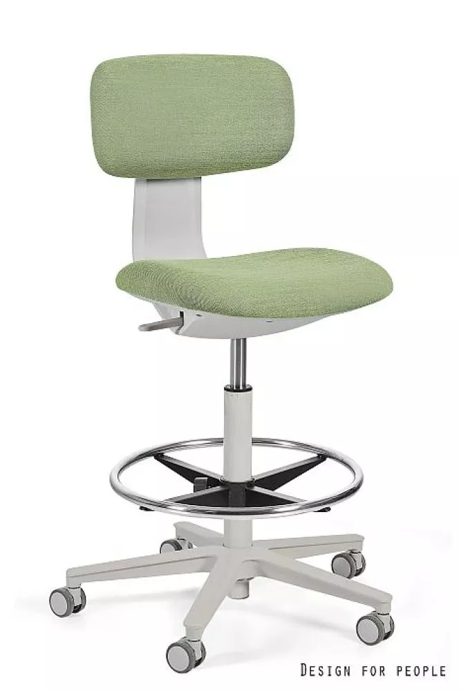 Datorkrēsls Robin Plus Comfort Korpusa krāsa: gaiši pelēks, Elementu krāsa: gaiši zaļš, Sēdvietas platums: 42.5 cm, · 45