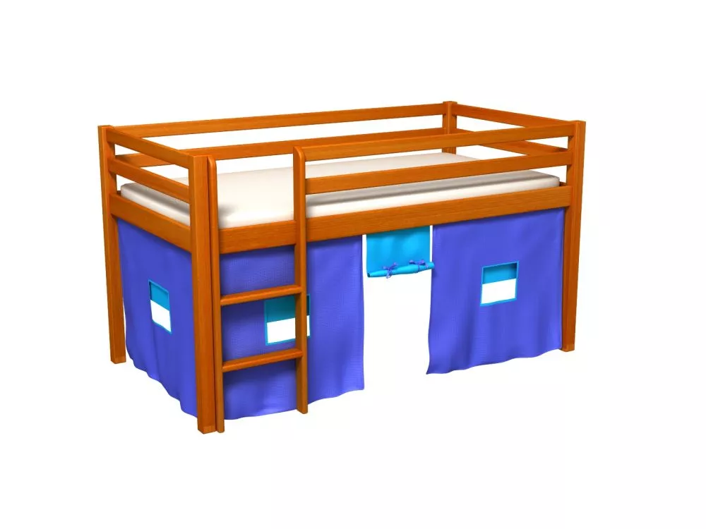 Bērnu gulta Gabi ar stelāžu Guļamvietas platums: 80 cm, Guļamvietas garums: 180 cm, · 88 × 188 × 106 cm