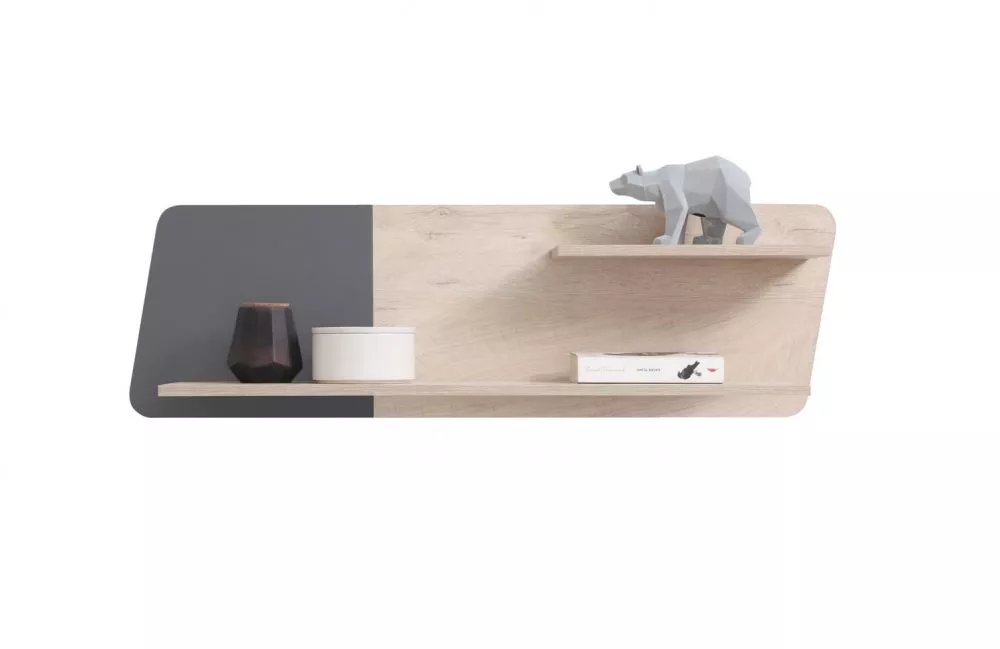 Plaukts Delta DL13 · Ozols + antracīts · 110 × 33 × 25 cm