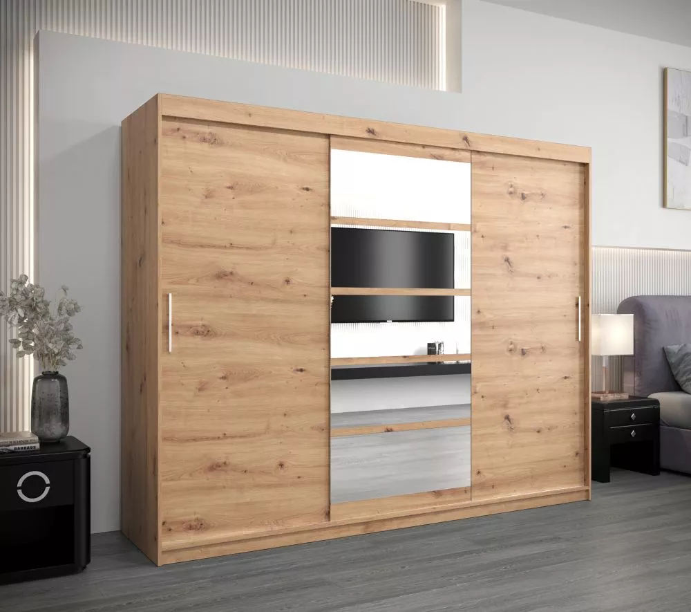 Skapis Roma 1 · Ozols artisan · 250 × 62 × 200 cm