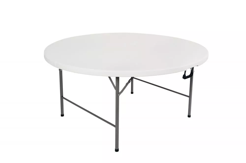 Galds Folding table round · Balts · 74 cm