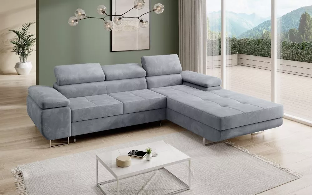 Dīvāns Corner 270 standard · Gaiši pelēks · 200 × 277 × 90 cm