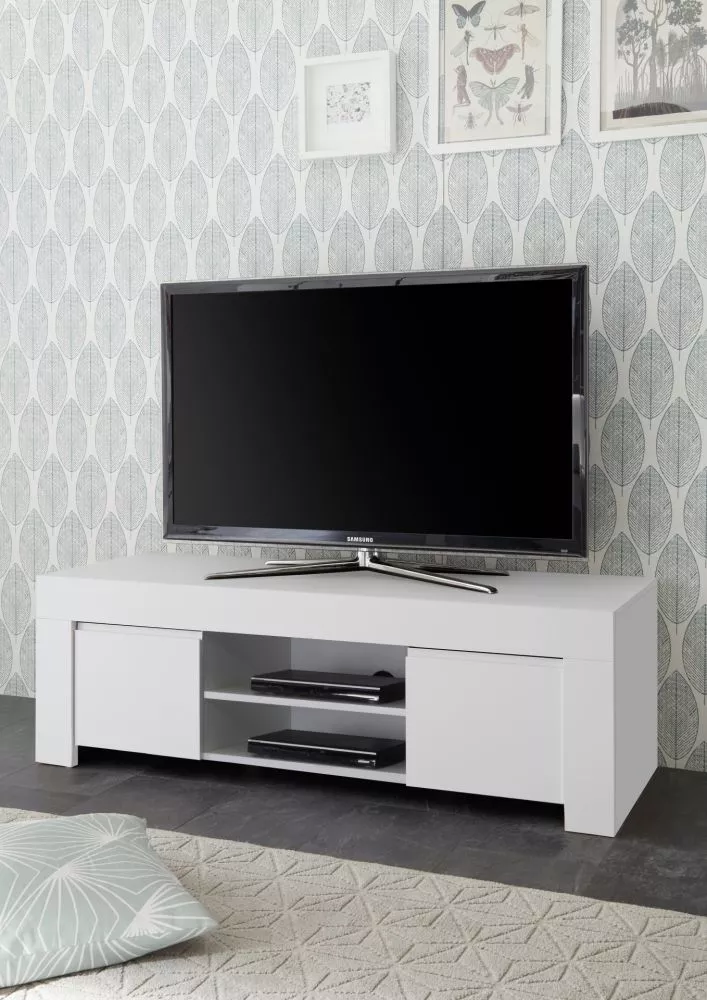 TV tumba Firenze 01 · Balts · 138 × 42 × 44 cm