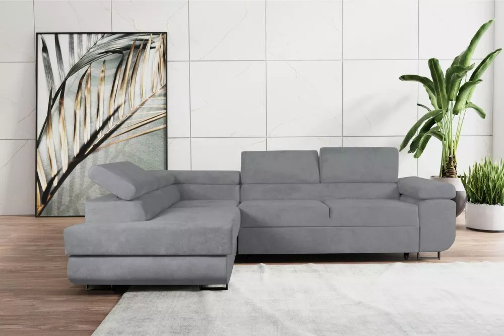 Dīvāns Lido standard · Pelēks · 202 × 275 × 75 cm