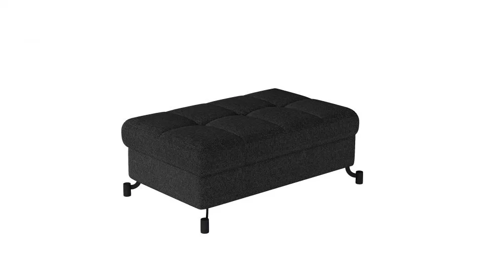 Pufs Lorelle P Standard Auduma numurs: Inari 100, · Tumšais betons · 100 × 45 × 70 cm